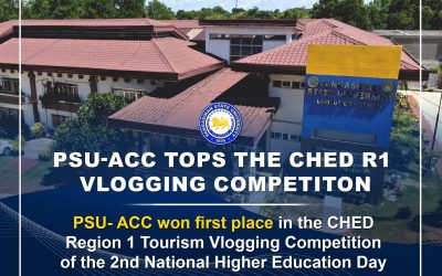 PSU-ACC tops CHED tourism Vlogging Competition